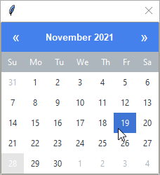 date picker